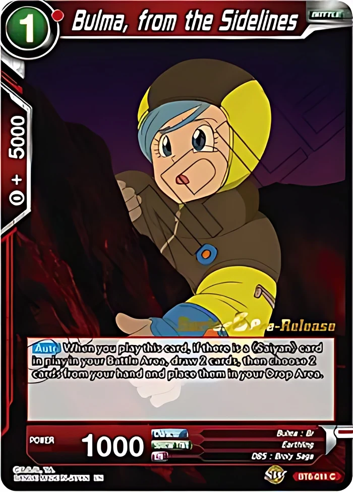 Bulma, from the Sidelines [Pre-Release] #BT6-011_PR