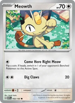 Meowth Reverse Holo