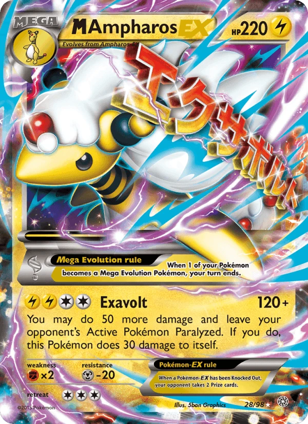 M Ampharos Ex #28