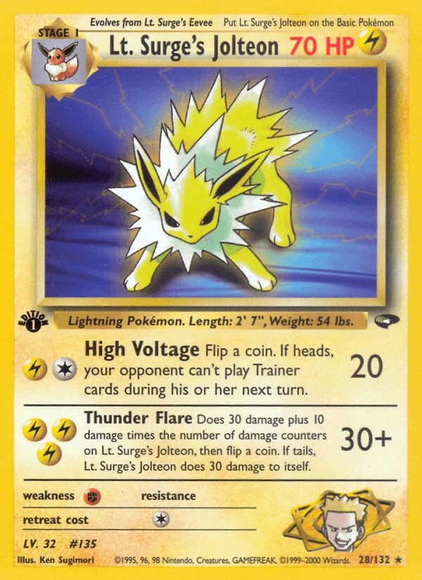 Lt Surge's Jolteon #28