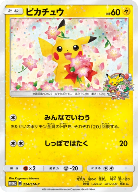 Pikachu Pokemon Center 20th Anniversary Campaign 224sm P
