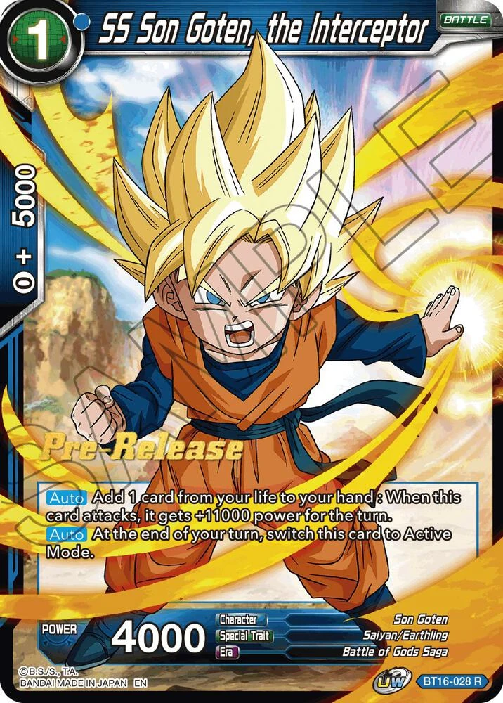 SS Son Goten, the Interceptor [Pre-Release] #BT16-028