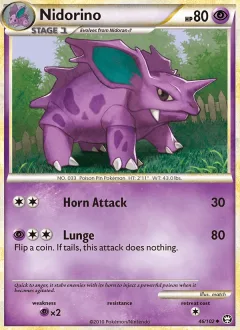 Nidorino Reverse Holo