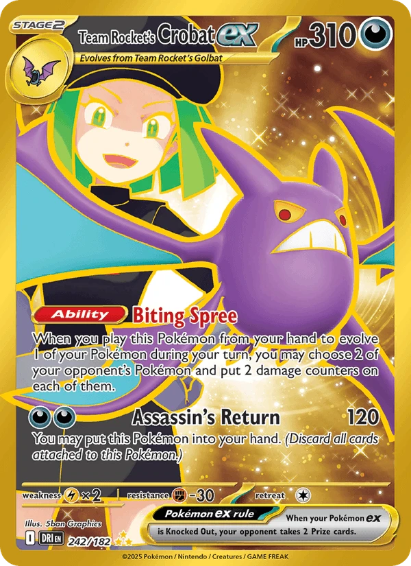 Team Rocket's Crobat Ex #242