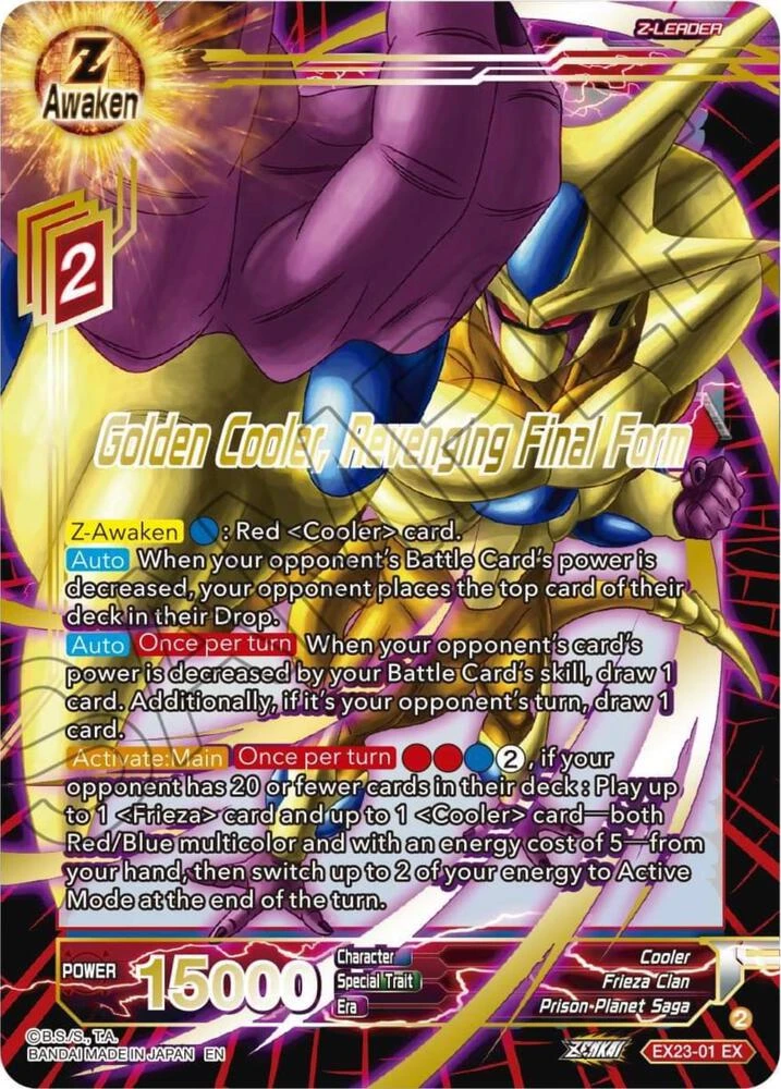 Golden Cooler, Revenging Final Form #EX23-01
