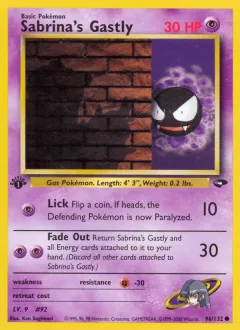 Sabrina's Gastly 1st Edition