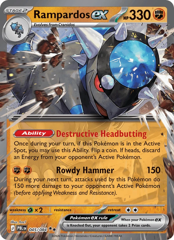 Rampardos Ex #45
