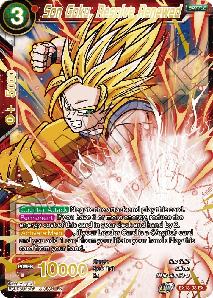 Son Goku, Resolve Renewed #EX13-03