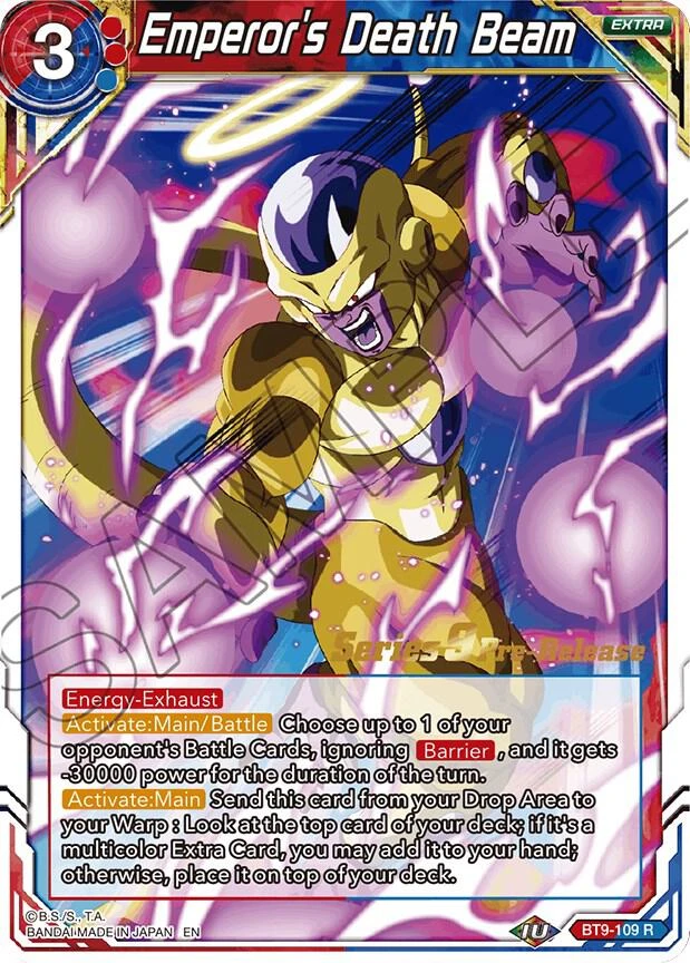 Emperor's Death Beam [Pre-Release] #BT9-109