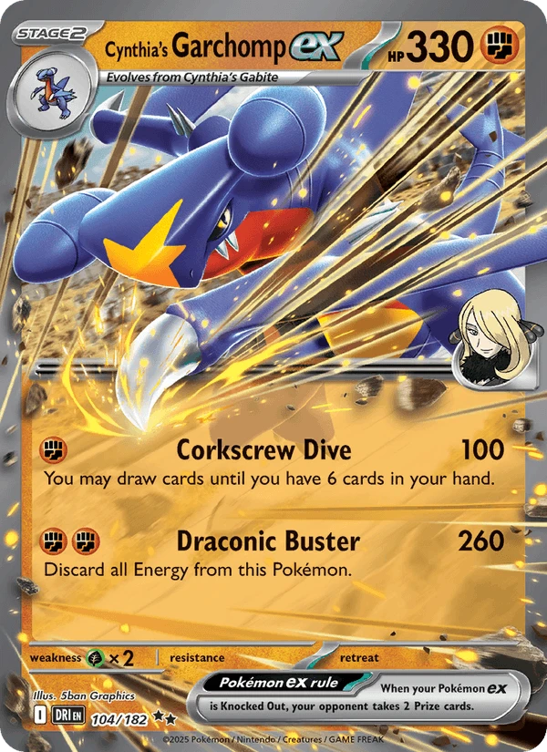 Cynthia's Garchomp Ex #104
