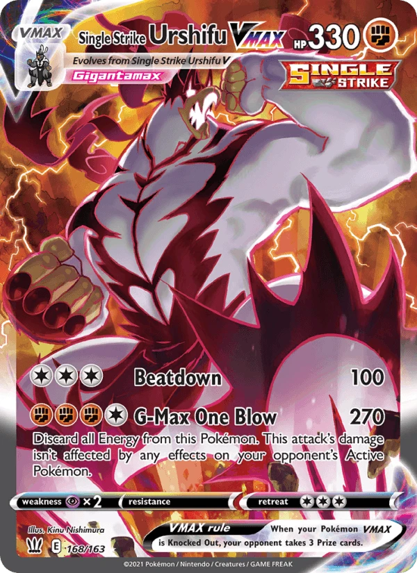 Single Strike Urshifu Vmax #168