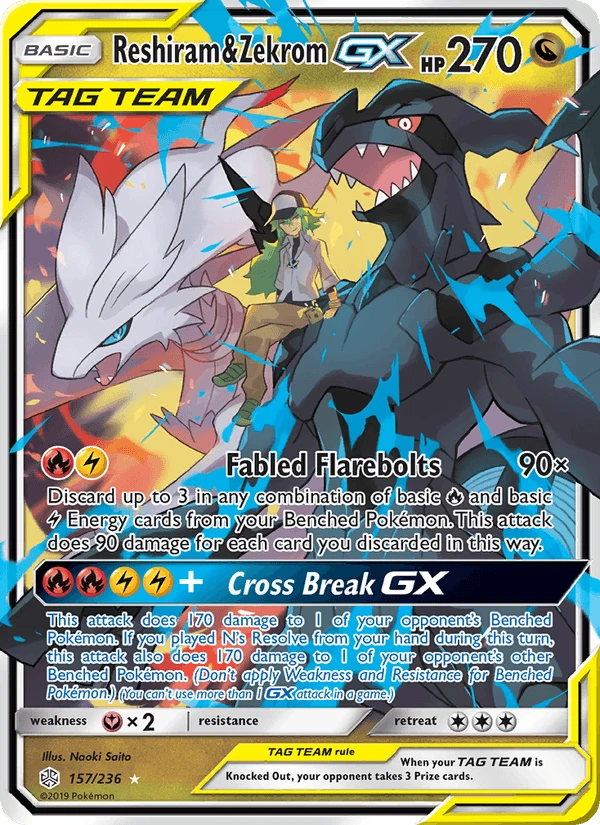 Reshiram & Zekrom Gx #157