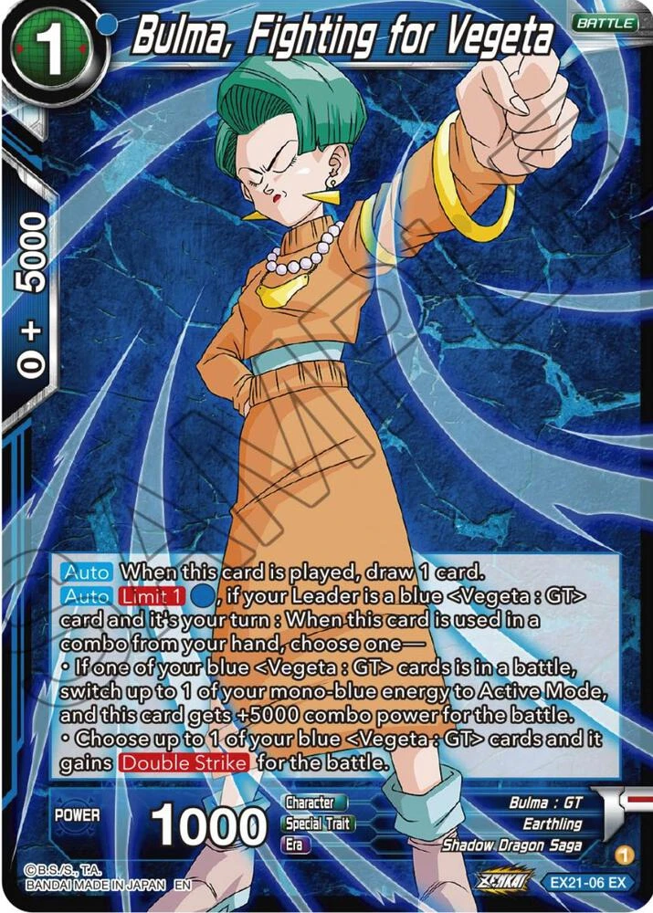 Bulma, Fighting for Vegeta #EX21-06