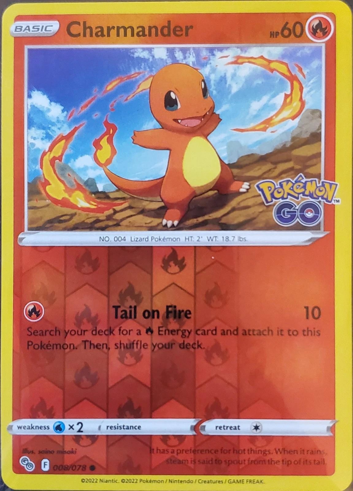 Charmander Reverse Holo #8