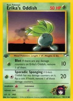 Erika's Oddish 1st Edition