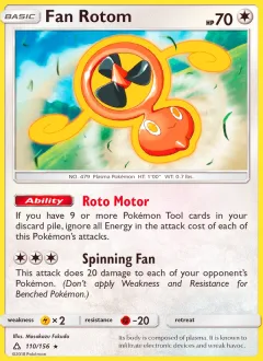 Fan Rotom Reverse Holo