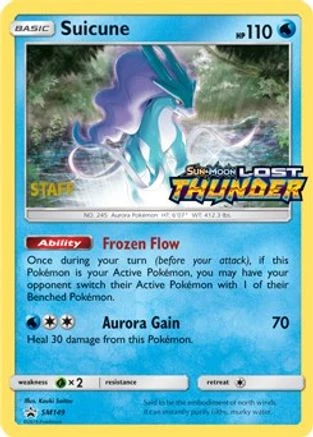 Suicune Prerelease Staff #SM149