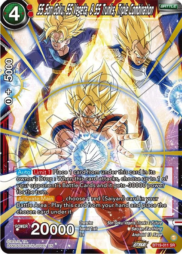 SS Son Goku, SS Vegeta, & SS Trunks, Triple Combination #BT19-011