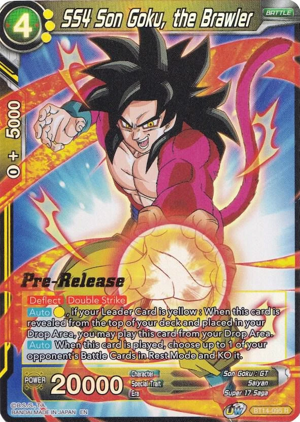 SS4 Son Goku, the Brawler [Pre-Release] #BT14-095