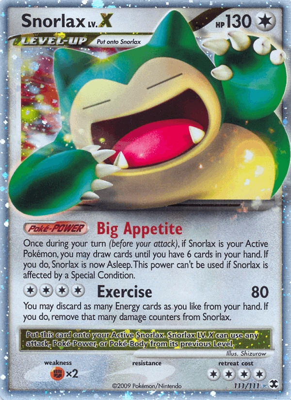 Snorlax LV X #111