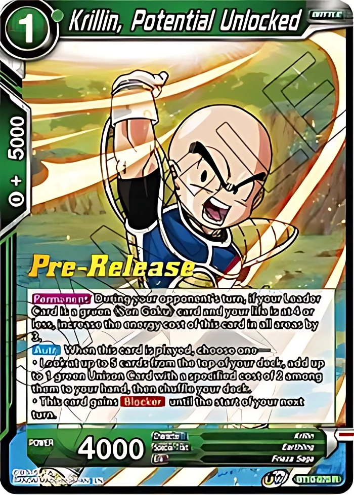 Krillin, Potential Unlocked [Pre-Release] #BT10-070