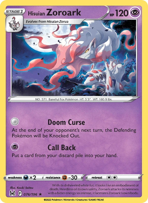 Hisuian Zoroark Gamestop #76