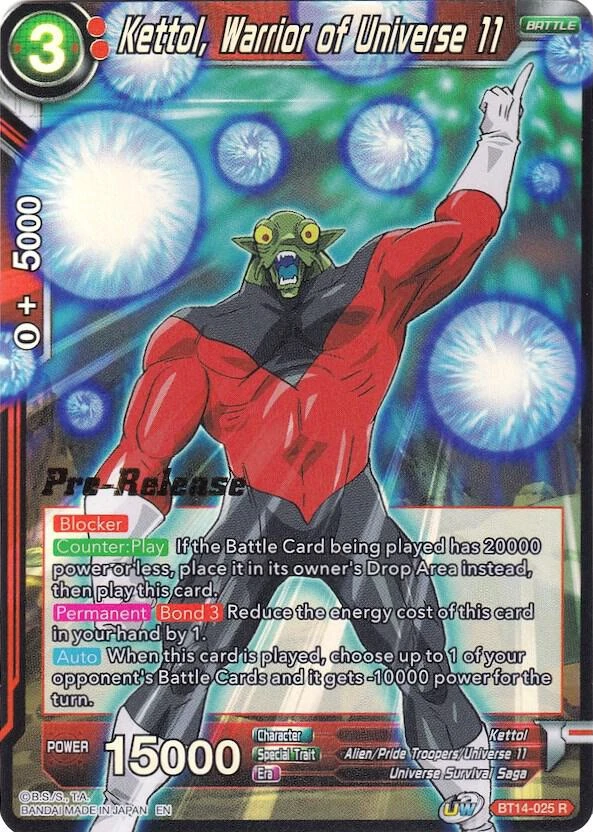 Kettol, Warrior of Universe 11 [Pre-Release] #BT14-025