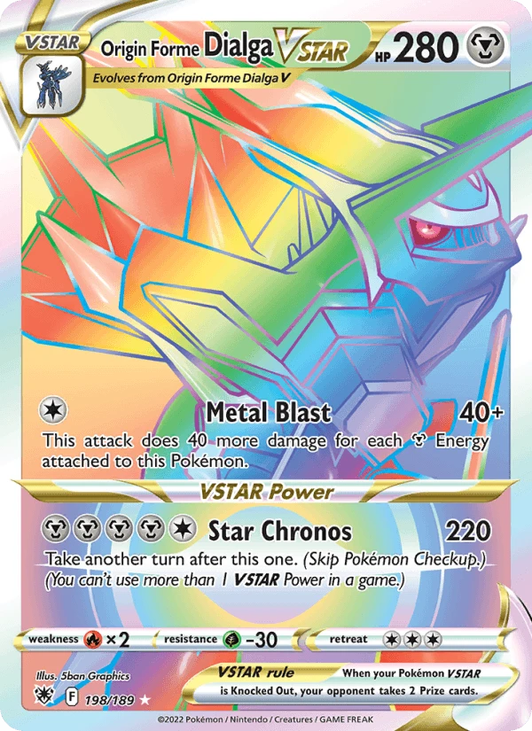 Origin Forme Dialga Vstar #198