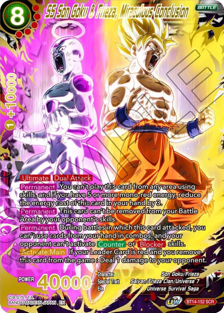 SS Son Goku & Frieza, Miraculous Conclusion #BT14-152