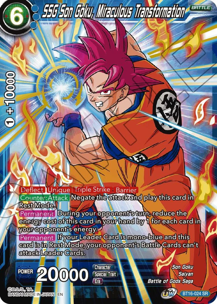 SSG Son Goku, Miraculous Transformation #BT16-024