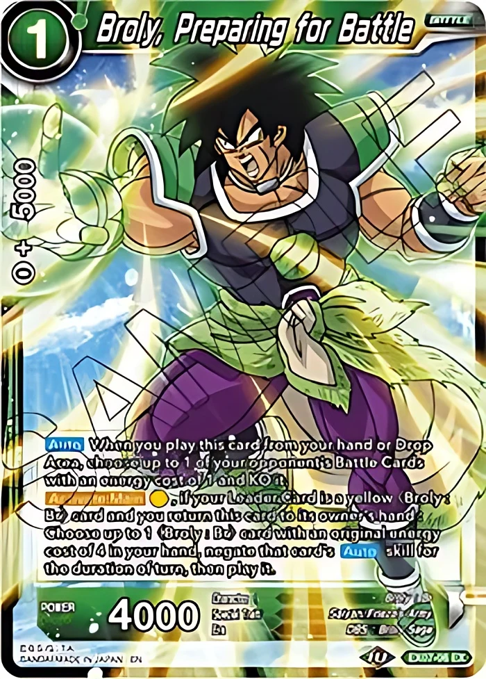 Broly, Preparing for Battle #EX07-06