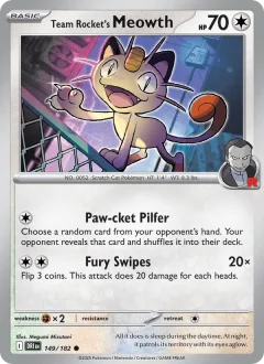 Team Rocket's Meowth Reverse Holo