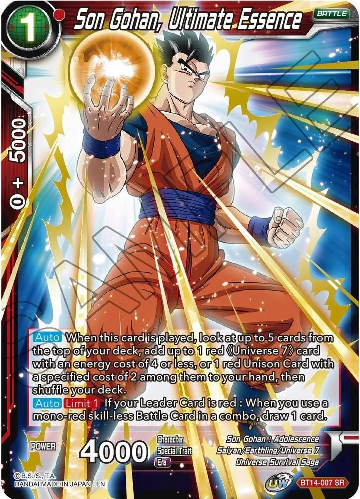 Son Gohan, Ultimate Essence #BT14-007