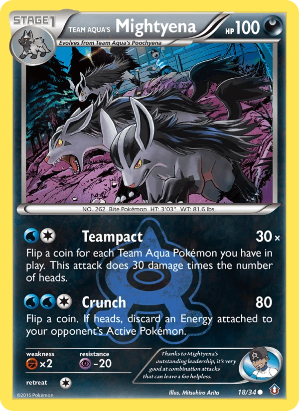 Team Aqua's Mightyena #18
