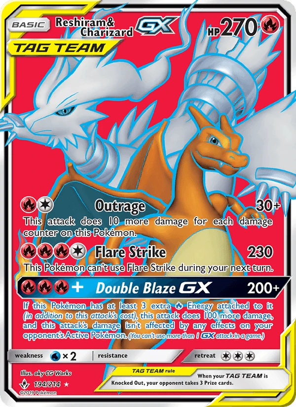 Reshiram & Charizard Gx #194