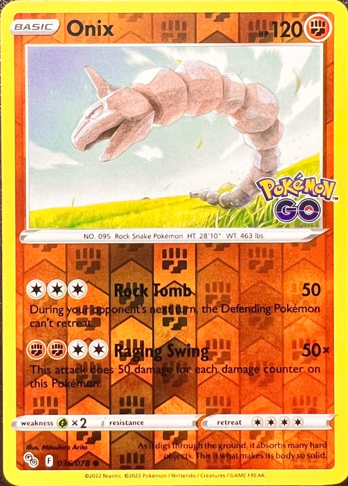 Onix Reverse Holo #36