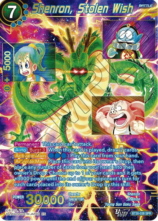 Shenron, Stolen Wish [SPR] #BT30-038