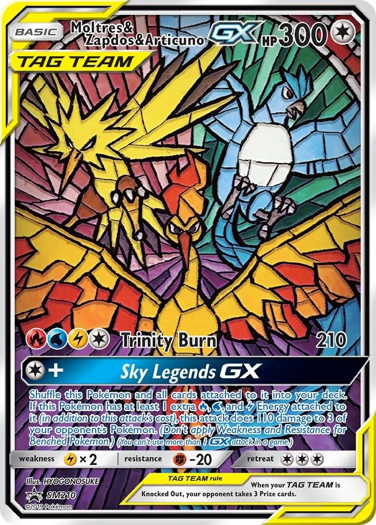 Moltres & Zapdos & Articuno Gx Sm210