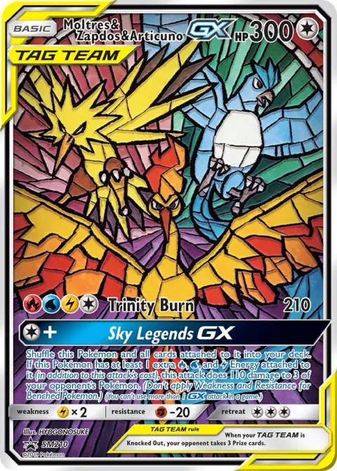 Moltres & Zapdos & Articuno Gx Sm210