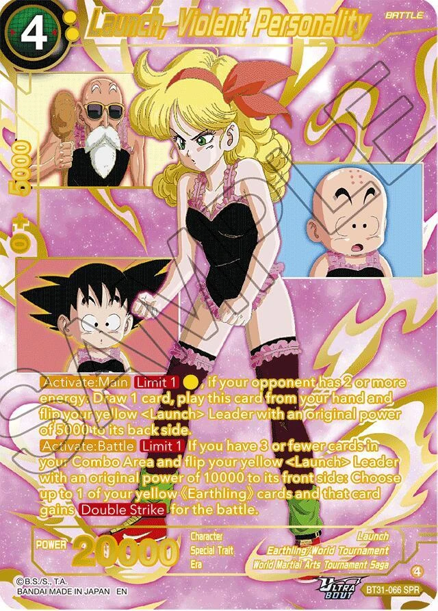Launch, Violent Personality [SPR] #BT31-066