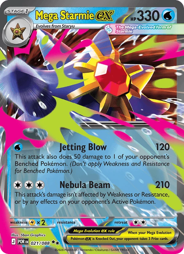 Mega Starmie Ex #21