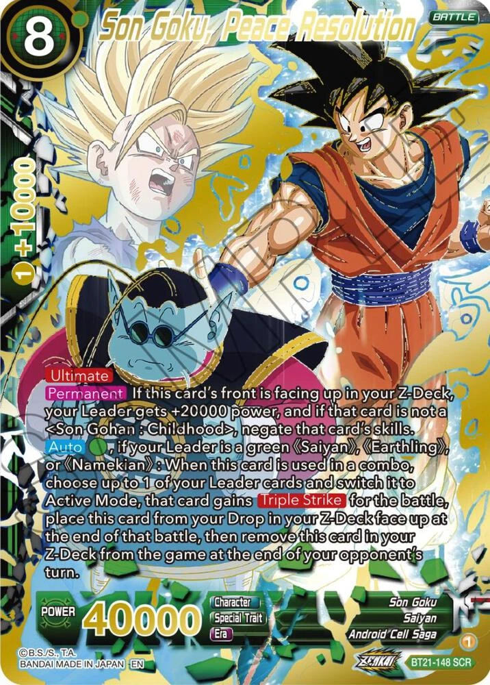 Son Goku, Peace Resolution #BT21-148
