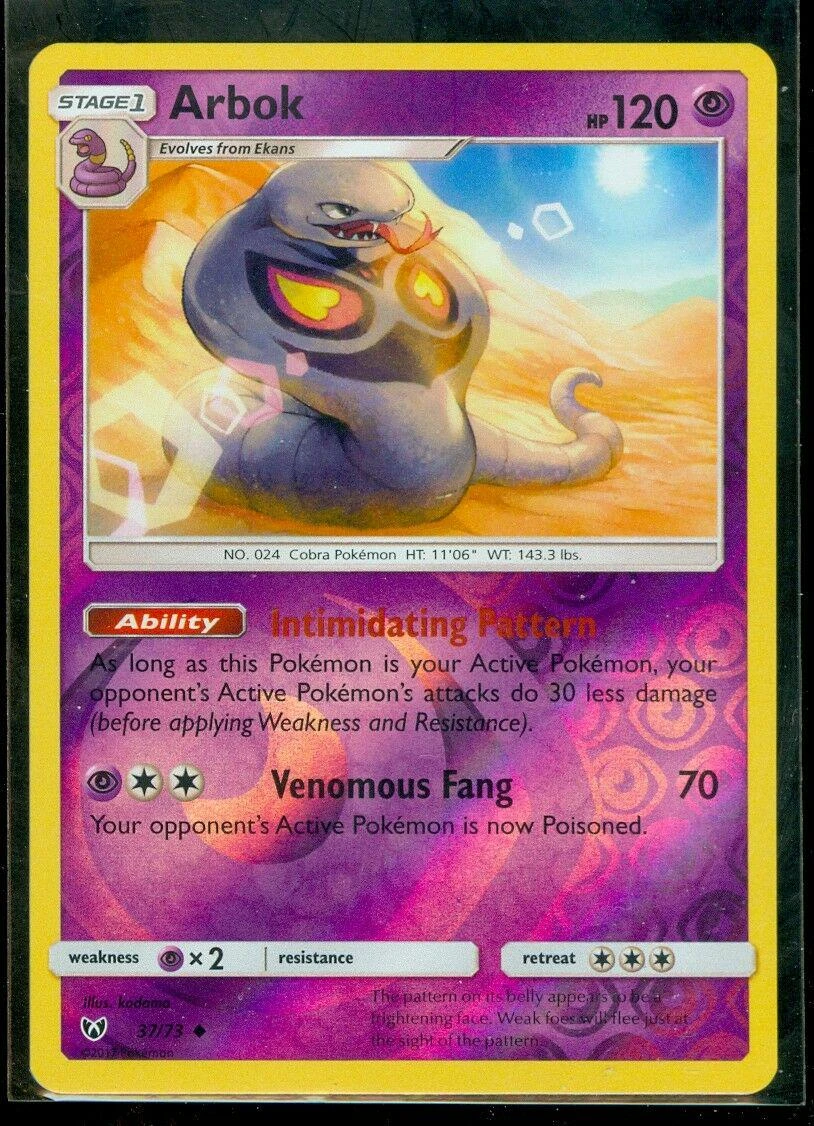 Arbok Reverse Holo #37