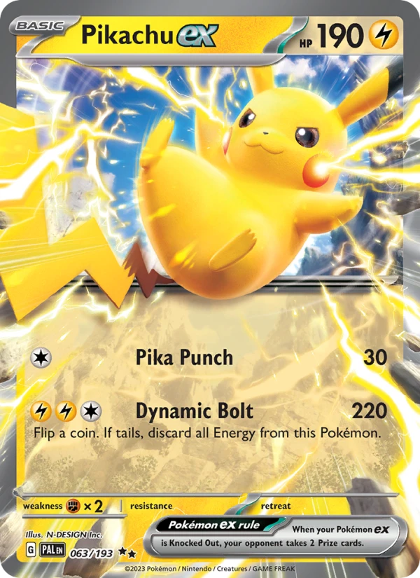 Pikachu Ex Snowflake Stamp #63