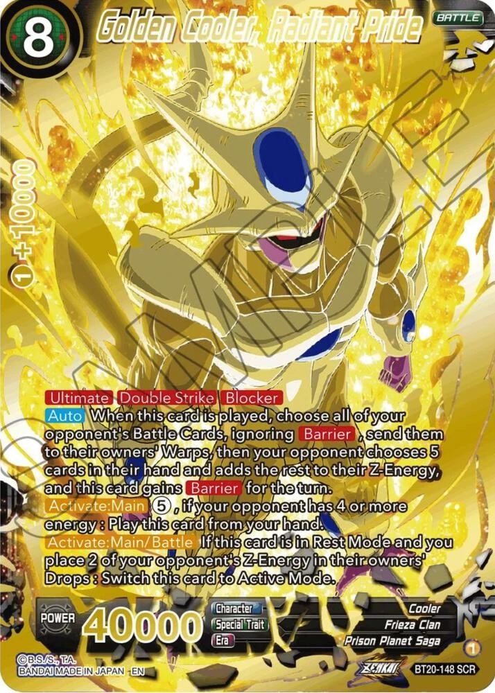 Golden Cooler, Radiant Pride [SCR] #BT20-148