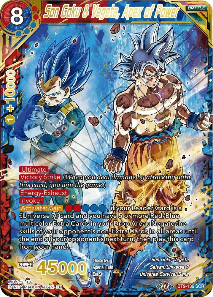 Son Goku & Vegeta, Apex of Power #BT9-136