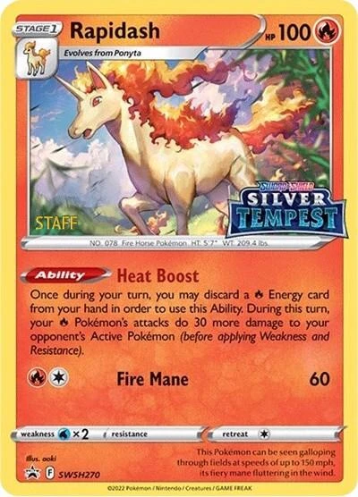 Rapidash Prerelease Staff #SWSH270