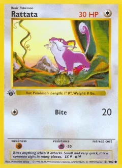 Rattata 1st Edition