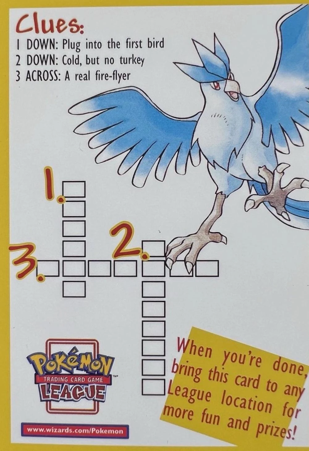 Legendary Birds Crossword Puzzle