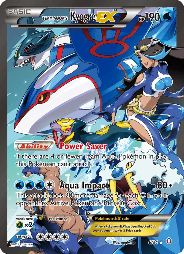Team Aqua's Kyogre Ex #6